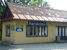 Harrachov, eleznin stanice - musme pes koleje