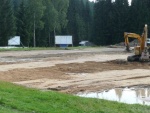 Construction of a new illuminated football field