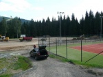 Construction of a new illuminated football field