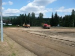 Construction of a new illuminated football field