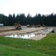 Construction of a new illuminated football field