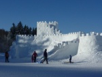 Harrachstein Snow Castle Being Built in Harrachov!!!