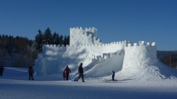 Harrachstein Snow Castle Being Built in Harrachov!!!