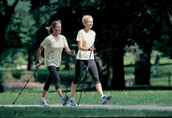 Nordic walking instruction in Harrachov