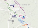Mapa dopravnho omezen pi SP ve skicrossu