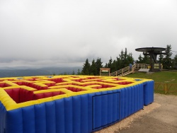 The biggetst inflateble maze on the top of ertova hora