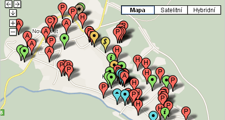 Harrachov map - search by map